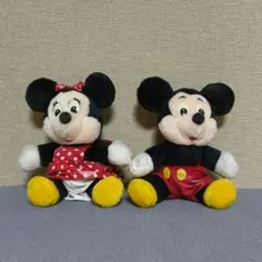 ミッキー ミニー ぬいぐるみ 昭和レトロ ディズニー TOMY