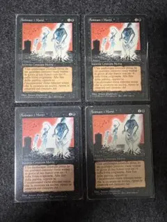 MTG FBBイタリア語黒枠　動く死体　4枚セット MTG FBBイタリア語黒枠 動く死体 4枚セット - メルカリ