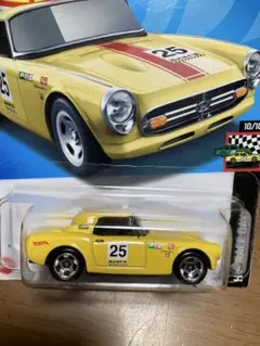 473‼️Hot Wheels Honda S800 Racing イエローのサムネイル