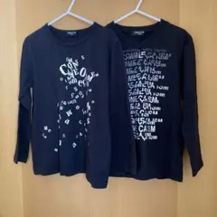 コムサ ロゴロンＴ２枚セット 黒