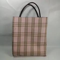 BURBERRY ノバチェック ハンドバッグ　トートバッグ　ピンク