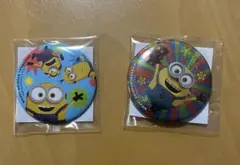 USJ ユニバ ミニオン限定 缶バッジ ２個セット 新品