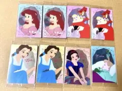 ディズニーウエハース　キャラクターカード　アリエル　シンデレラ　ベル　8枚セット