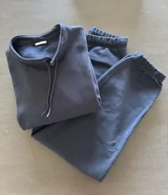 ⭐️GU⭐️ スウェットセットアップ size M & S丈長め　ネイビー