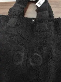 alo ボア トートバッグ 黒