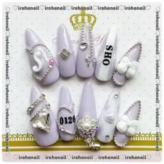 ネイルチップ オーダー受付中 量産型 ワンホン 地雷 y2k オタク 韓国