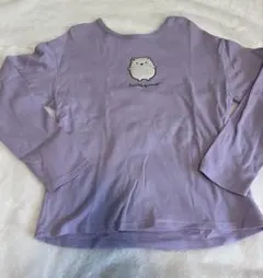 any FAM すみっコぐらし 刺繍 長袖トップス 140 パープル