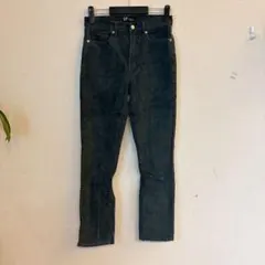 GAP コーデュロイパンツ ハイライズ ヴィンテージスリム 深緑 【26】