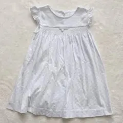 セレーヌ　スモッキング刺繍入り ノースリーブワンピースのサムネイル