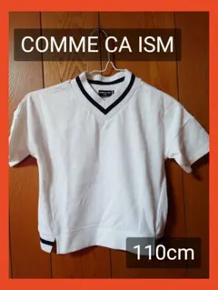 COMME CA ISM コムサイズム 半袖 ライン トップス １１０cm