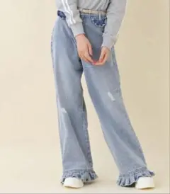 by LOVEit バイラビットデニムパンツ 160(15) 新品　キッズデニム