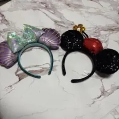 ミニー　カチューシャ リトルマーメイド　アリエル　カチューシャ