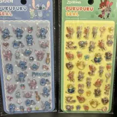 Disney PUKUPUKU SEAL スティッチ ズートピア 2枚セットのサムネイル