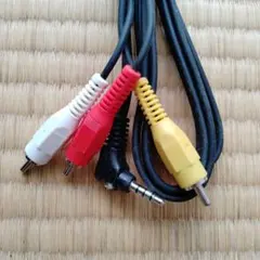 AVケーブル RCA 3.5mmジャック 黒　4セット