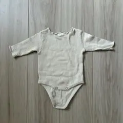 MONBEBE リブ ロンパース S