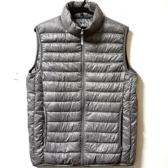 【極美品】UNIQLO ユニクロ　ウルトラライトダウン　ベスト　グレー　M