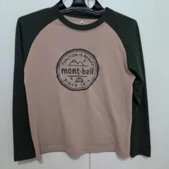 mont-bell Tシャツ 150サイズ ベージュ・グリーン