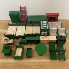 シルバニアファミリー 緑の家具セット まとめ売り