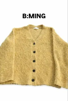 B:MING byBEAMS 黄色ニットカーディガン