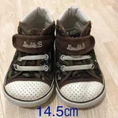 ミキハウス ダブルB スニーカー カモフラ柄 14.5㎝ ビー君 秋・冬のサムネイル