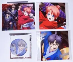 銀魂 吉原大炎上 缶バッジ クリアシート 特典 神楽 新八 土方十四郎＆沖田総悟