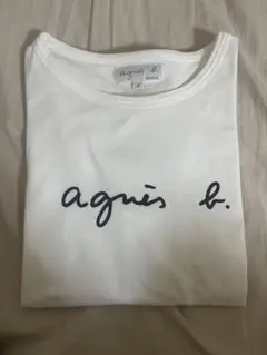 agni's b. ホワイト 半袖Tシャツ