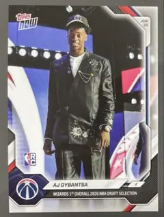 Topps AJ Dybantsa NBA ルーキー RC ウィザーズ
