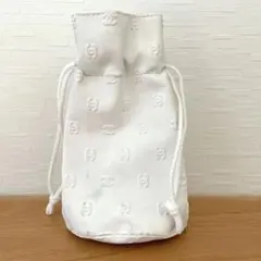 ♡シャネル♡ポーチ ノベルティ 小物入 化粧ポーチ 巾着 ココマーク ホワイト