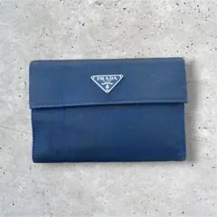 PRADA プラダ 三つ折り財布 ネイビーのサムネイル