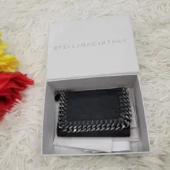 ステラマッカートニー　ブラック×シルバー　キーリング　キーケース