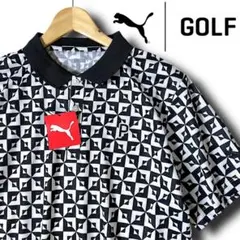 XL プーマゴルフ ストレッチ カノコ モノグラム AOP 半袖ポロシャツ 02