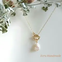 ぱるぴ様　マンテル バロック淡水パール シンプルネックレス42