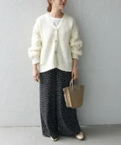 SHIPS any:〈洗濯機可能〉ドット イージー セミワイド パンツ 36