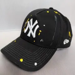 美品 ニューエラ NEW ERA スプラッシュペイント ヤンキース ブラックのサムネイル
