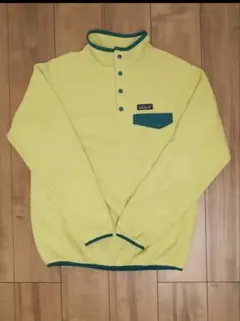 patagonia イエロー スナップT Lサイズ