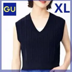 m*照様 GU❄️ノースリ サマーニット❄️コットンブレンドコンパクトベストYT