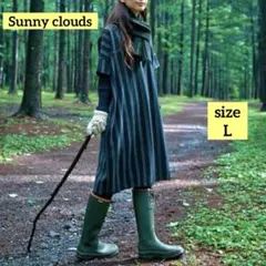 Sunny clouds サニークラウズ　針葉樹ワンピース　ウール　ストライプ