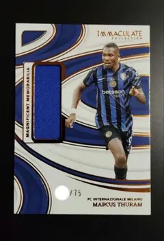 【世界75枚限定】PANINI テュラム ジャージカード INTER レリック