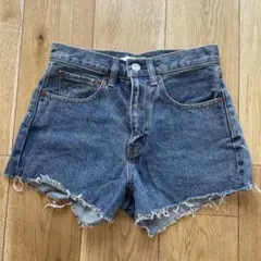 MOUSSY デニムショートパンツ カットオフのサムネイル