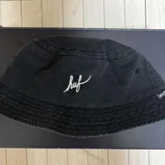 HUF ハフ バケットハット ブラック 色褪せあり