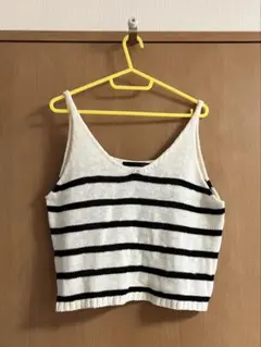 Heather ノースリーブ クロップドニット　【F】