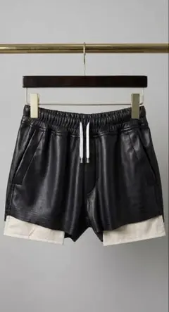 レザー ショートパンツ