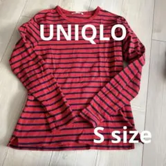 ユニクロ　S size ボーダー　厚手ロンT 長袖