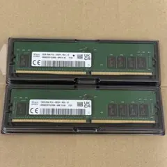 SK hynix 32GB (16GB✖️2枚)DDR4 2666MHz メモリー - メルカリ