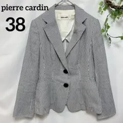 ピエールカルダン 【38】シアサッカージャケット ストライプ 春夏服 清涼感のサムネイル
