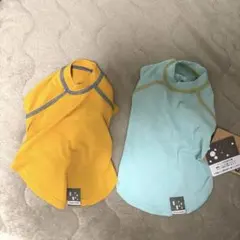 カインズ　犬用Tシャツ Sサイズ ２着⭐︎イエロー・ミントグリーン 花粉対策のサムネイル