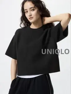UNIQLO ウォッシャブルミラノリブセーター/半袖