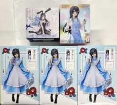 青春ブタ野郎　桜島麻衣フィギュア5個　和服メイド、AMP＋バニーver.エプロン