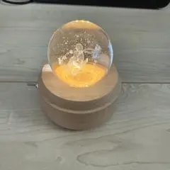 木製オルゴールとクリスタルボールセット