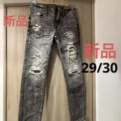 【新品】アメリカンイーグル スキニーデニム 29/30 ダメージ加工